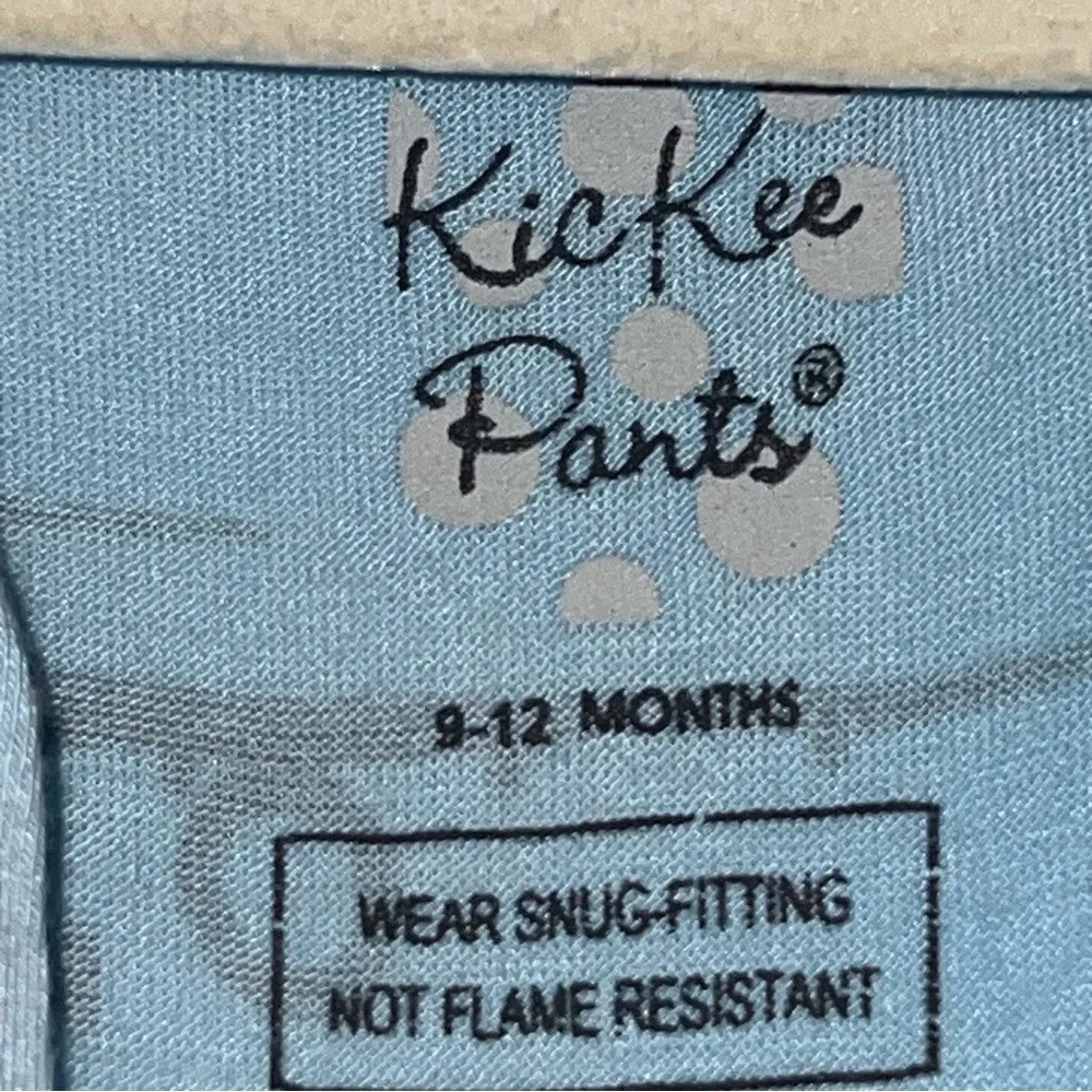 KicKee Pants Airplane Print Footie Pajamas Blue Bamboo Viscose 9-12 Months